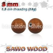 swball8 loose body jewelry parts organic body jewelry 