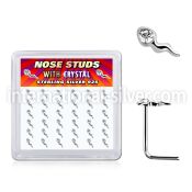 sxsmc36 925 silver nose screws and nose studs nose piercing