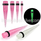 tpglr tapers acrylic body jewelry ear lobe