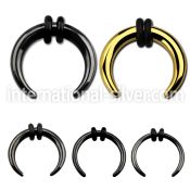 tpsp tapers anodized surgical steel 316l ear lobe
