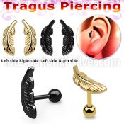 trgt2918 straight barbells anodized surgical steel 316l ear lobe