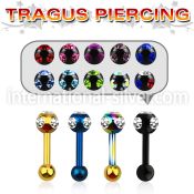 trgt9 straight barbells anodized surgical steel 316l 