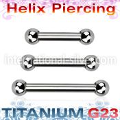 ubber31b straight barbells titanium g23 implant grade eyebrow