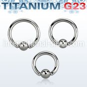 ubcr10 hoops captive rings titanium g23 implant grade ear lobe