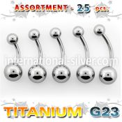 ublk196 belly rings titanium g23 implant grade belly button