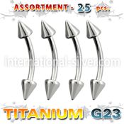 ublk19 micro curved barbells titanium g23 implant grade eyebrow