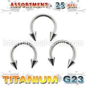 ublk23 horseshoes titanium g23 implant grade belly button