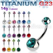 ubn2cgmj belly rings titanium g23 implant grade belly button