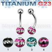 ubnfr6d belly rings titanium g23 implant grade belly button