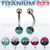 ubnfr6e belly rings titanium g23 implant grade belly button
