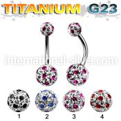 ubnfrga belly rings titanium g23 implant grade belly button