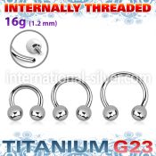 ucbeb4si titanium internal horseshoe 4mm balls