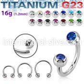 ucbejb4 titanium horseshoe 4mm press fit gem balls