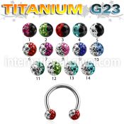 ucbfr3e horseshoes titanium g23 implant grade belly button