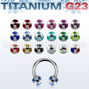 ucbjb5 surface piercing titanium g23 implant grade septum