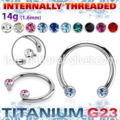 ucbjbih titanium horseshoe facing gem balls internal