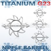 ucnp103 straight barbells titanium g23 implant grade nipple