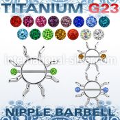 ufnp104 straight barbells titanium g23 implant grade nipple