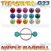 ufnpe5 straight barbells titanium g23 implant grade nipple
