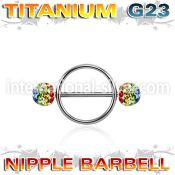 ugfnpe8 straight barbells titanium g23 implant grade nipple