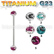 uinfr5c straight barbells titanium g23 implant grade 