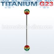 uinfr5r straight barbells titanium g23 implant grade 