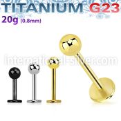 ulb20b3 titanium labret stud 20g ball