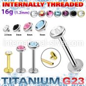 ulbin11 titanium labret internal threading 3 5 color crystal