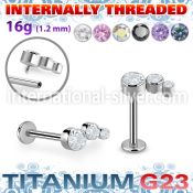 ulbin20xb titanium labret stud descending curve right
