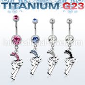umcd358 belly rings titanium g23 implant grade belly button
