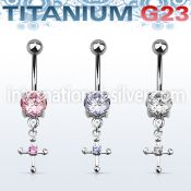 umcdz14s belly rings titanium g23 implant grade belly button