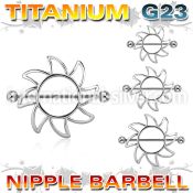 unp103 straight barbells titanium g23 implant grade nipple