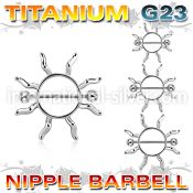 unp104 straight barbells titanium g23 implant grade nipple