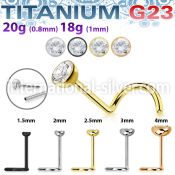 unswnoz titanium threadless push in nose screw press fit cz