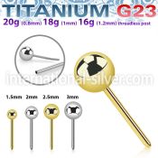 upinb astm f 136 titanium threadless push in top