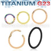 usgsh41t pvd titanium hinged segment hoop 16g pyramids side