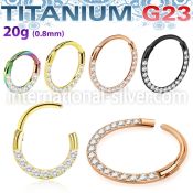usgshss11t pvd plating titanium hinged segment hoop cnc cz