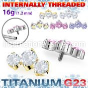 ushz19in titanium top three descending prong cz