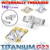 ushz32in titanium top double triangle cz