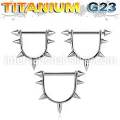 usnpa straight barbells titanium g23 implant grade nipple