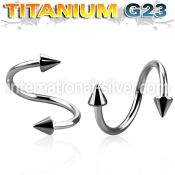 uspecn spirals twisters titanium g23 implant grade eyebrow
