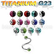 uspfr3e spirals twisters titanium g23 implant grade eyebrow