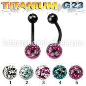 utbnfr8c belly rings anodized titanium g23 implant grade belly button