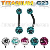 utbnfrsc belly rings anodized titanium g23 implant grade belly button