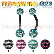 utbnfrsd belly rings anodized titanium g23 implant grade belly button
