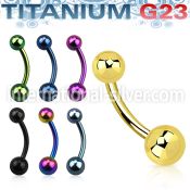 utbns belly rings anodized titanium g23 implant grade belly button