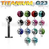 utlbfr3e labrets lip rings anodized titanium g23 implant grade labrets chin