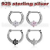 vsepr16 straight barbells silver 925 septum