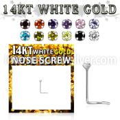 wsczm1 l shape nose studs gold 