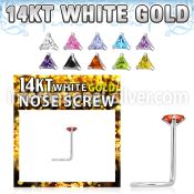 wsztc1 l shape nose studs gold nose